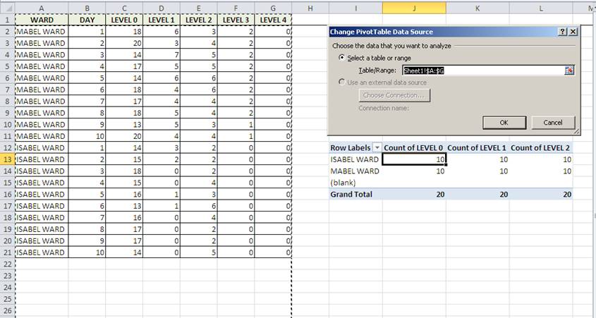 Changing multiple pivot table fields