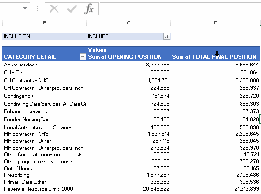 Change Field Headings